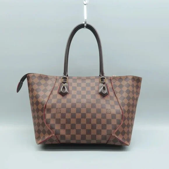 100% Authentic Louis Vuitton Caissa Brown Damier Ebene Canvas Tote - Picture 2 of 12